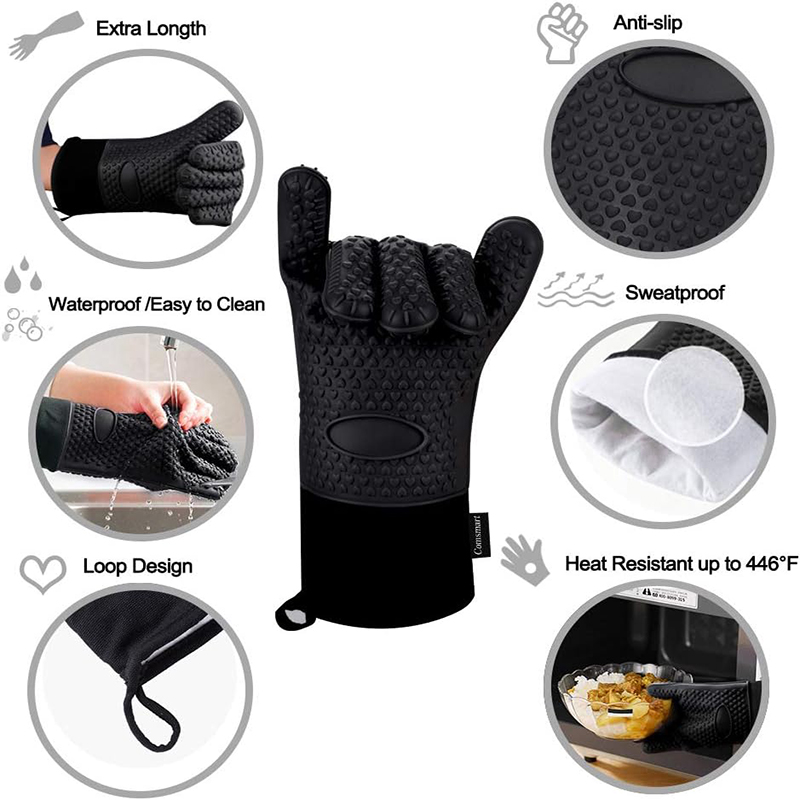 Guantes de silicona para horno - Oven Mitt Silicone reseña y precio